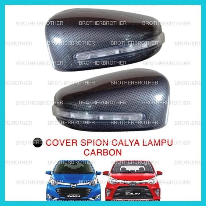 Cover Spion Ganti Calya sigra 2016 2018 2020 2022 Up Lampu Carbon