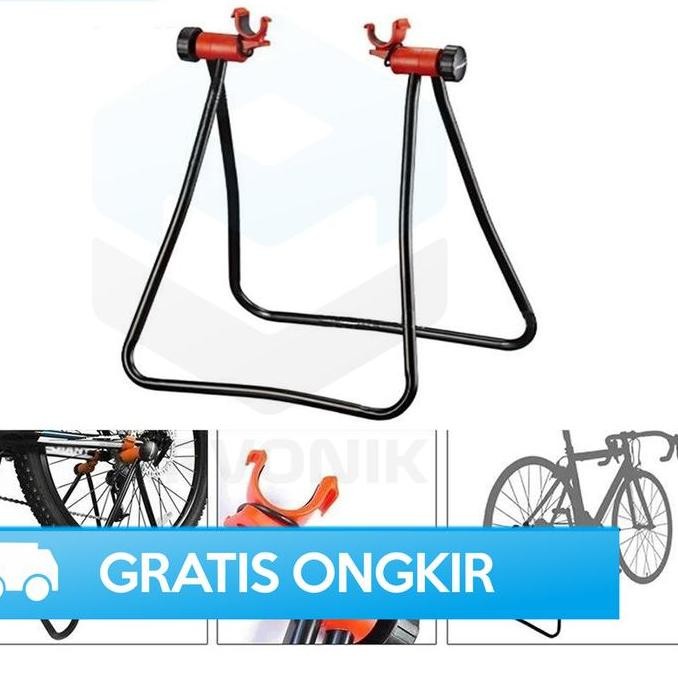 Promo STANDAR PADDOCK SEPEDA ROADBIKE STATIS PEDOK MURAH RAK PAJANGAN BIKE COD
