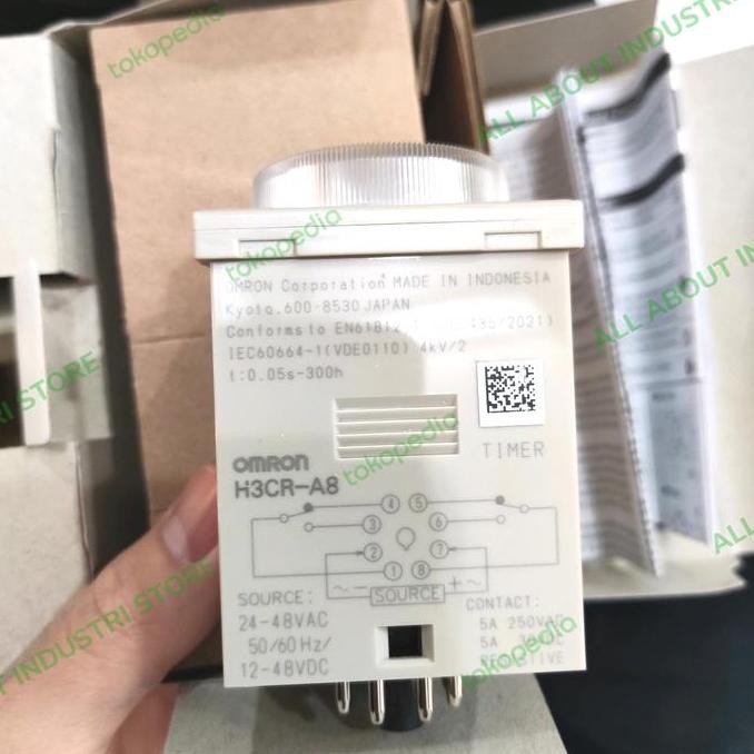] Omron H3CR-A8 24VDC Timer Omron h3cr a8 8 pin 24v Original