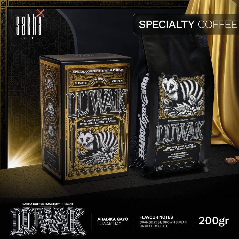 

Ready!! Kopi Luwak Liar Arabika Gayo Aceh Arabica Coffee Beans 200 Gram Biji Bubuk Espresso Manual Brew