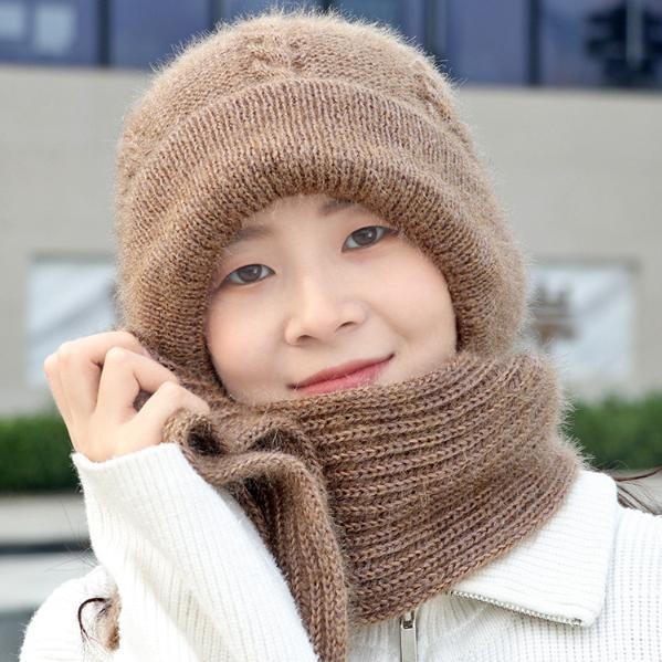 Bisa Cod Topi Kupluk Syal Wanita Musim Dingin Bisa Jadi Hijab Eh-23