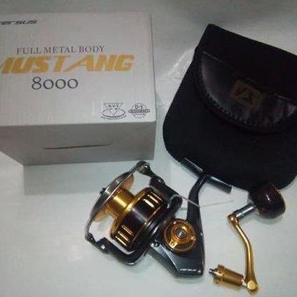 Reel Alat Pancing Spining Versus mustang 8000 Ril Rell