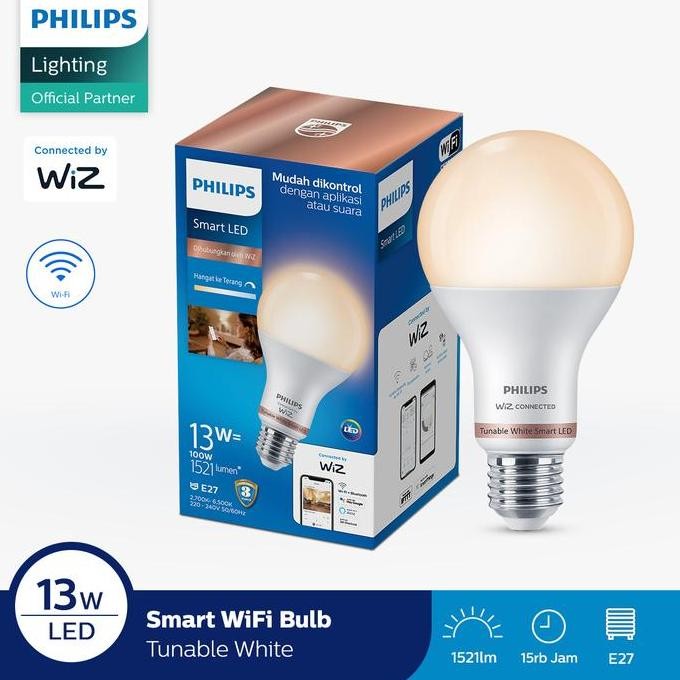 Philips Lampu Smart Wifi Led 13W With Bluetooth - Tunable White