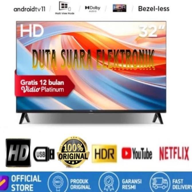 Led Tcl 32 Inch 32S6800 Android Smart Tv Garansi Resmi 3 Tahun