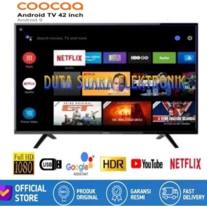 Led Tv Coocaa 42 Inch 42S3G Smart Android 9.0 Netplix