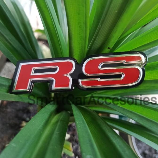 Emblem Logo RS merah model ORIGINAL Honda Jazz Brio Mobilio
