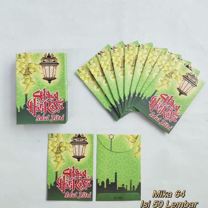 

AMPLOP LEBARAN IDUL FITRI - HARI RAYA MIKA ISI 50 LEMBAR READY STOCK