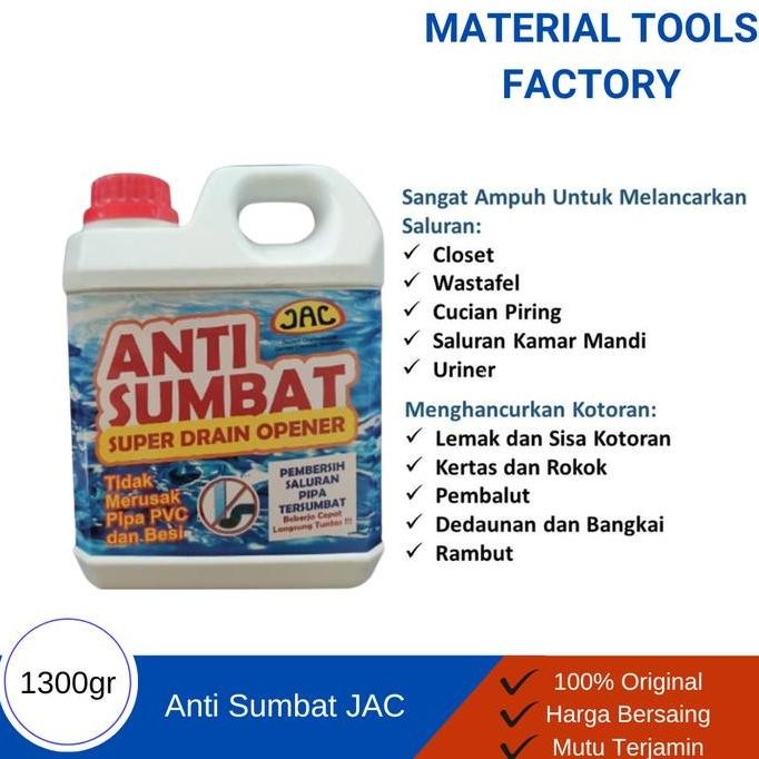 Anti sumbat WC JAC 1300gr / Soda api Cair / Soda Api / Wc Mampet