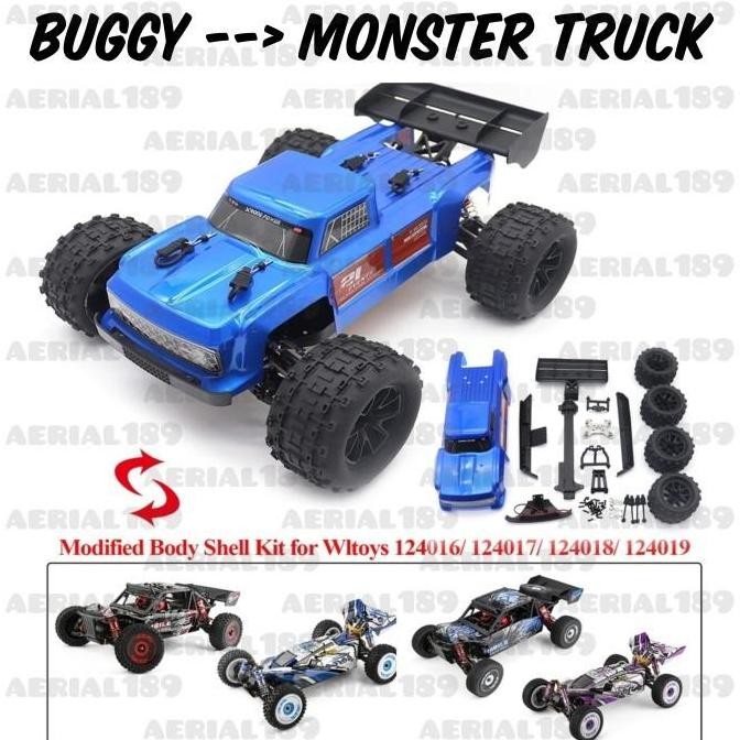 Body Rc Wltoys Buggy 1/12 124016 124017 124018 124019 124007 Monster