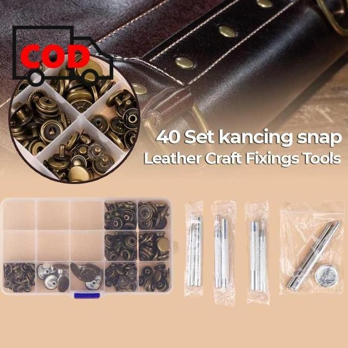 

Paket Alat Jahit Tas Baju Jaket Leather Craft With Fixings Tools Kit