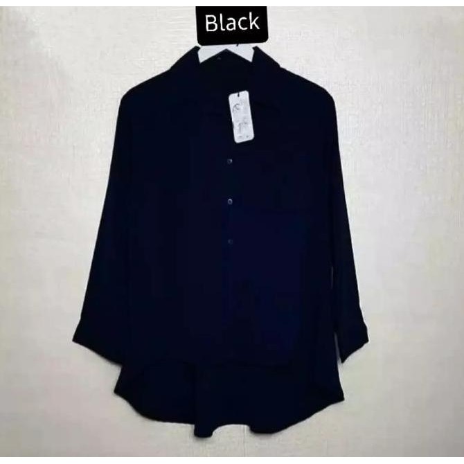 New // Kemeja Polos Wanita Lengan Panjang Nagita Blus Kemeja Putih Korean Style Premium Baju Atasan 