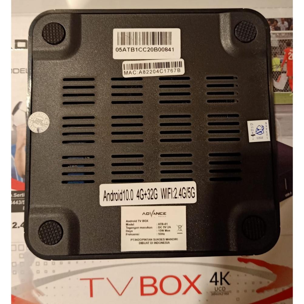 Advance Atb-01 Android Tv Box Mxq Pro 4K Support Wifi 4Gb + 32Gb