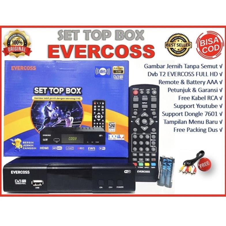 Set Top Box Evercoss Stb Evercoss Digital Tv Evercoss Setopbox Evercoss (Body Baru Dan Model Baru)(G