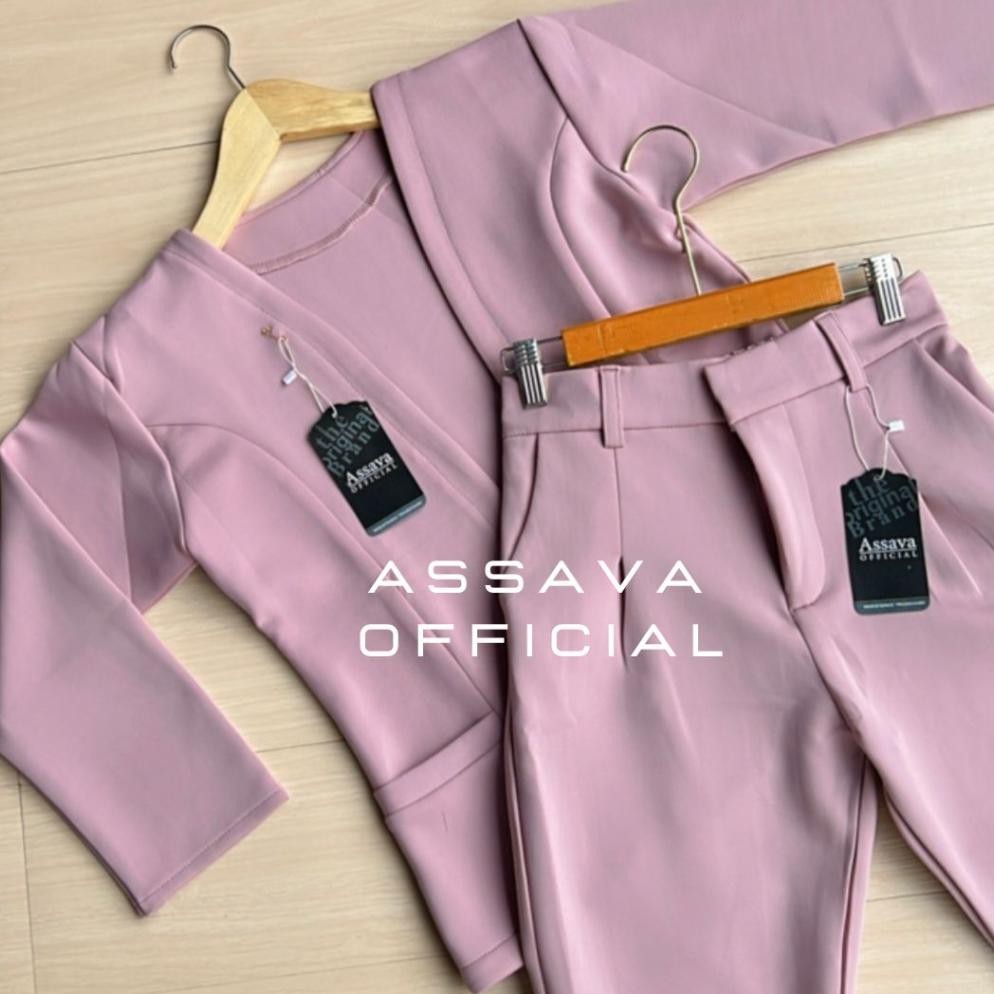 Wd-54 Jy-6 One Set Blazer Scuba Premium - Setelan Cutbray - Setelan Kulot - Setelan Blazer Scuba Hem