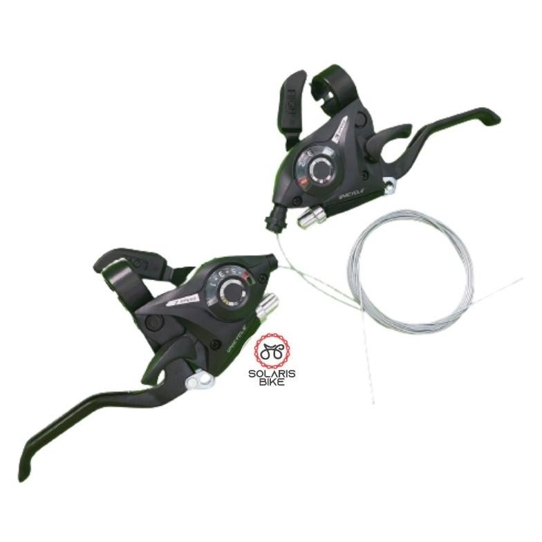 Cq37 Gha-68 Shifter Operan Gigi Sepeda Mtb 3*7 Handle Alloy 1Set Kiri Kanan Handel Sifter Federal Gu