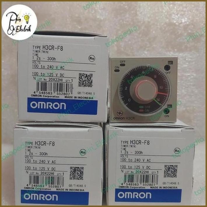 TIMER OMRON H3CR-F8 220V ORIGINAL H3CR F8 OMRON