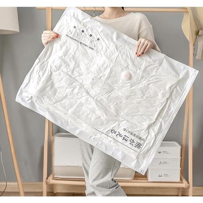 Vacum Plastik Bag Pakaian Selimut Bantal