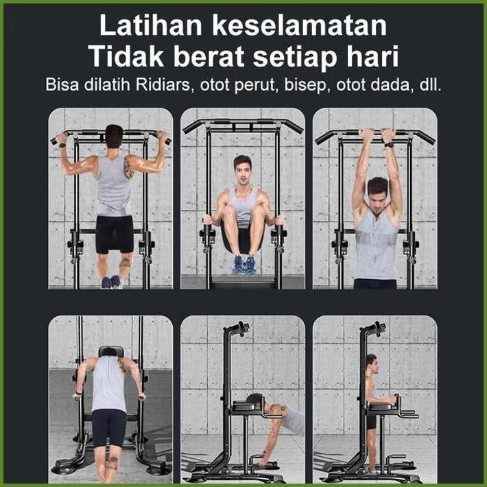 ONETWOFIT MULTI-FUNCTION ADJUSTABLE CHIN UP BAR POWER TOWER PULL UP