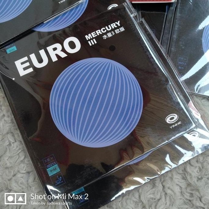 Karet Pingpong Tenis Meja Yinhe Mercury 3 Euro Karet Rasa Eropa