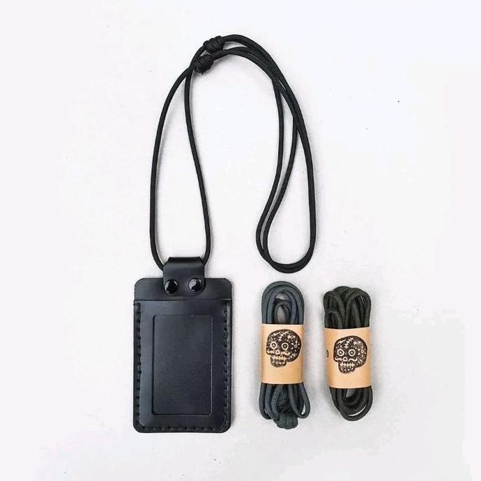 

BEBAS ONGKIR - WARDEN - BDS leather ID card Holder triple lanyard