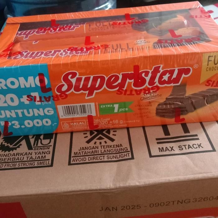 

SBID Superstar Roma Wafer Coklat Box isi 12 pcs Sembako Jogja