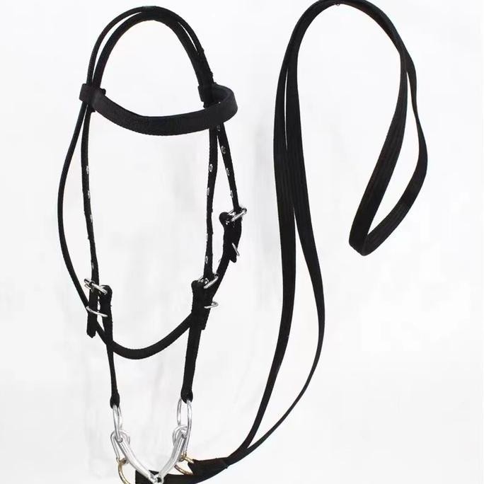 Hot-Selling snaffle rope bridle equestrian products bridle covers dwarf horse reins professional har
