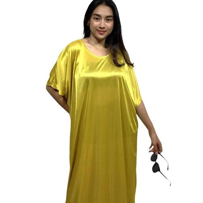 Nerine - DRESS MONIE - Dress transparan  - baju daster  Tidur  dinas malam Wanita polos bahan silky 