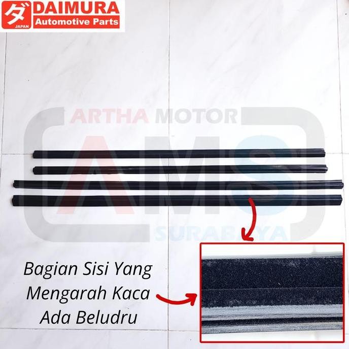 KARET LIST LIS PELIPIT KACA PINTU SAMPING MOBIL PICKUP BOX TRUCK KARET WEATHER STRIP PELIPIT KACA PI