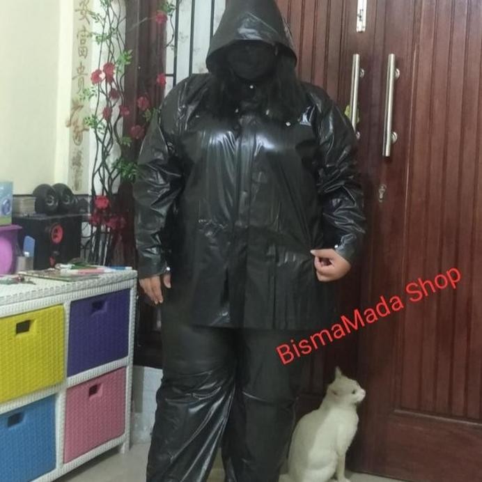 JAS HUJAN MANTEL UKURAN 6XL 6 XL SUPER JUMBO 90 - 130 KG BADAN GEMUK murah