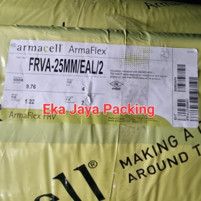 Armaplex Adhesive Aluminium Foil Sheet Tebal 3/4" Inch ( Armaplek Lembaran Tebal 19Mm Ada Alumunium 