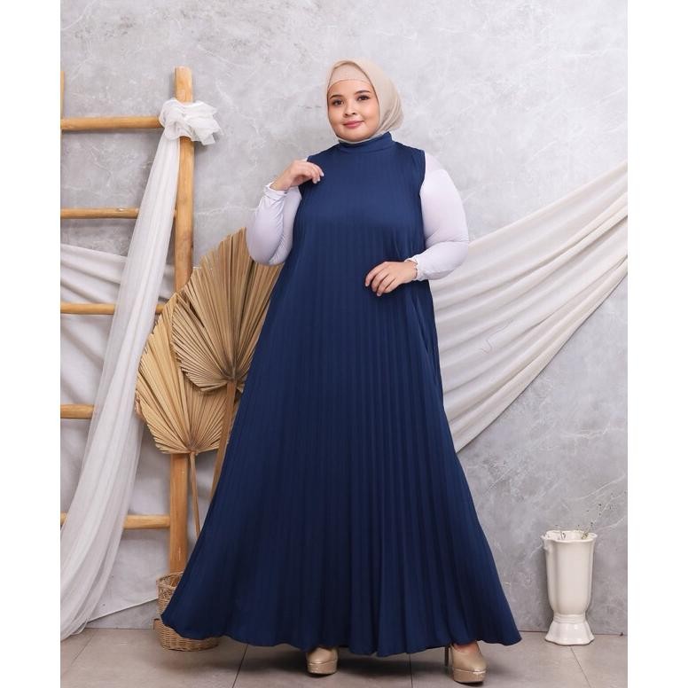 Terlaris | Terbaru | Best Seller | Termurah Inner Dress Plisket Jumbo (Panjang 135Cm) / Gamis Pliske