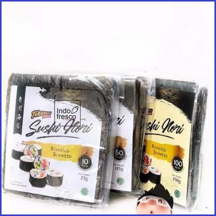 

TOKINORI YAKI SUSHI NORI- ROASTED SEAWEED- RUMPUT LAUT 50PC