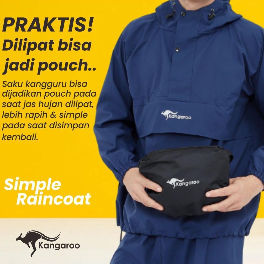 Salt Kangaroo Raincoat Jas Hujan Kangguru Anti Tembus Mantel Jas Hujan Pria Kanguru Jas Hujan Gunung