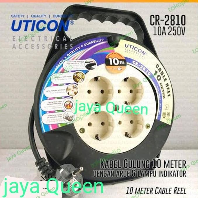 HARGA DISC - kabel roll uticon cr2810/kabel rol uticon 10 mtr cr2810/kabel rol 10 m