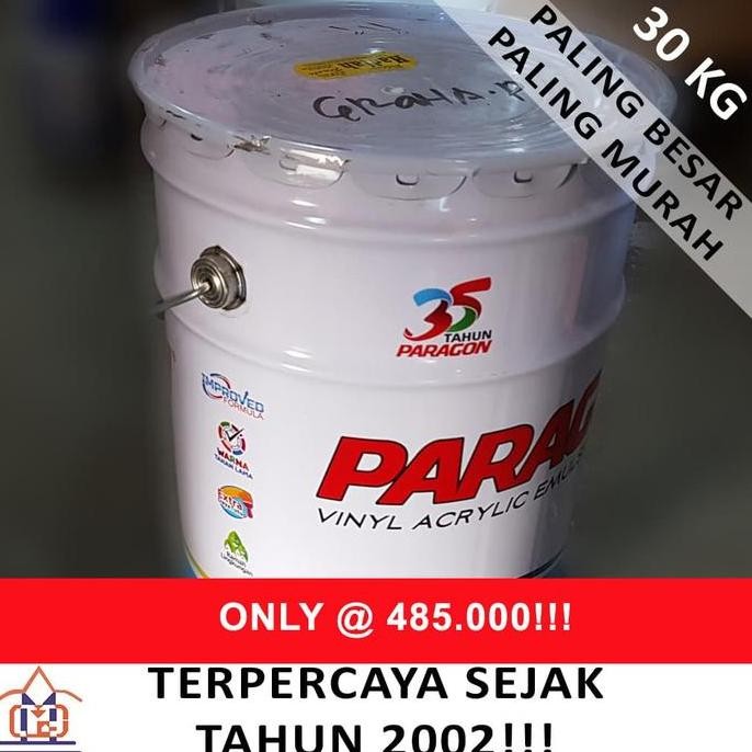 cat tembok emulsion paragon 30 kg putih