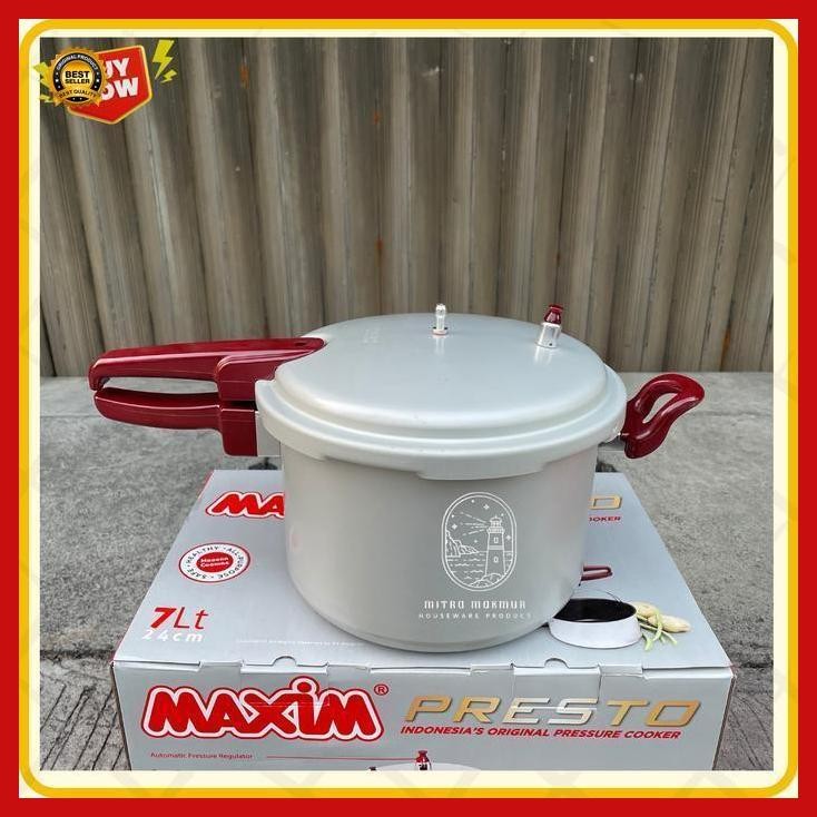 Mitra - Maxim Presto 4 - 7 - 12 Liter Panci Presto Kukus Panci Serbaguna Maxim Gas