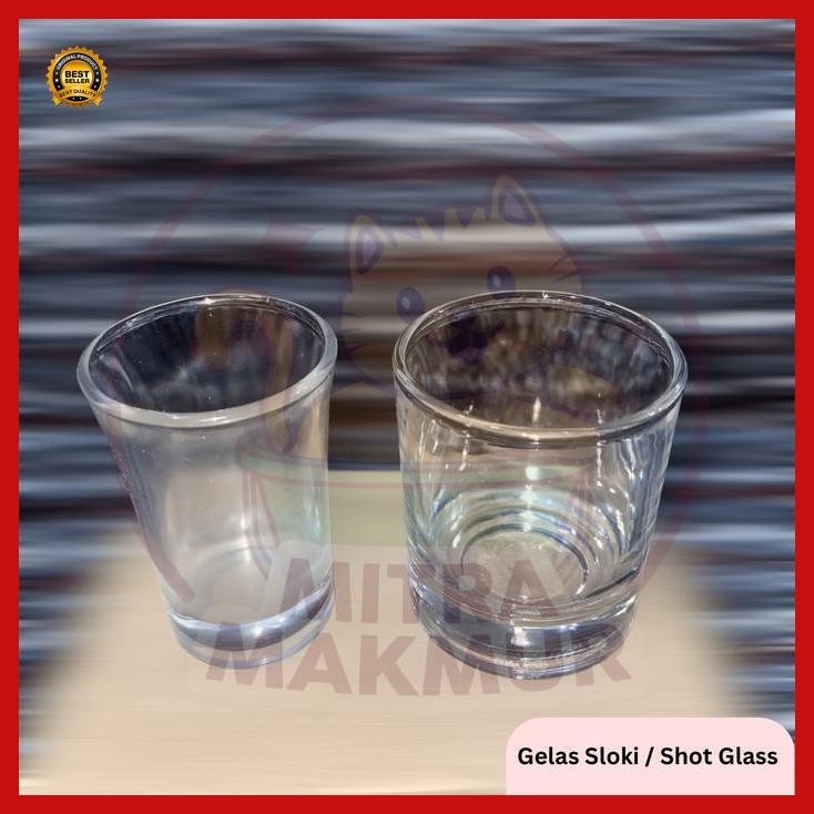 (Diskon) Gelas Sloki One Shot Gelas Loki Gas