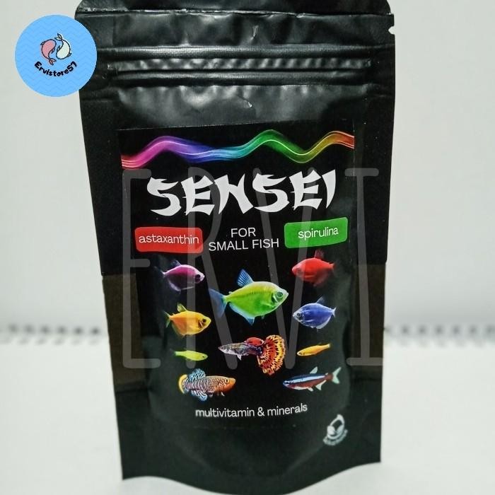 RAS Pelet Ikan Hias Kecil / Pelet Ikan Warna-Warni / Pelet SENSEI - 50 gr