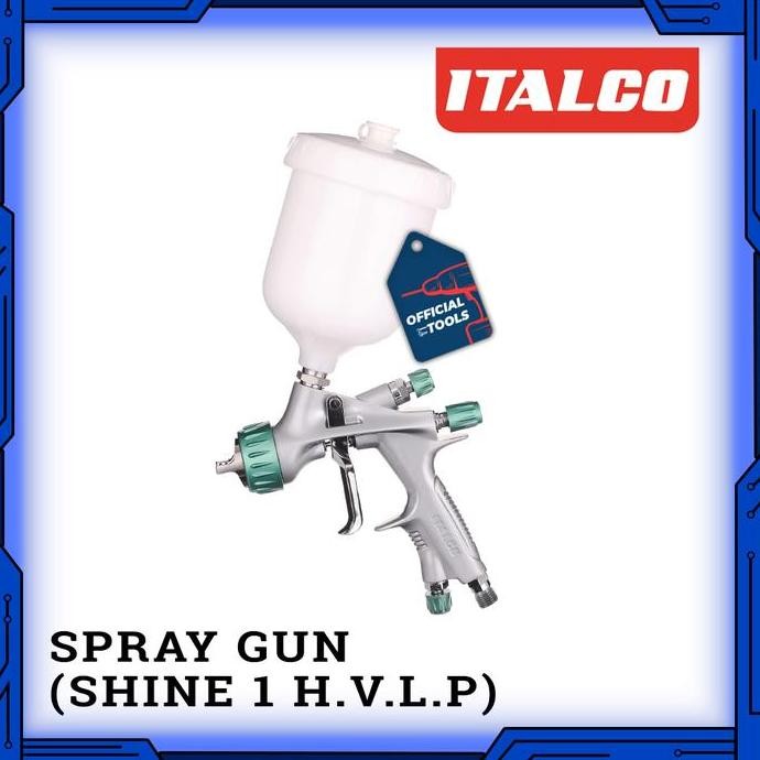 TERMURAH - SHINE 1 HVLP 1.3MM ITALCO Pneumatic Professional Spray Gun Premium