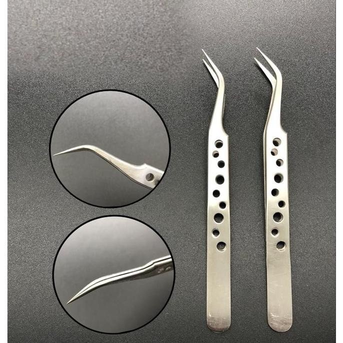 PINSET 9 HOLES EYELASH EXTENSION PRESISI RAPAT FOR RUSSIAN CO