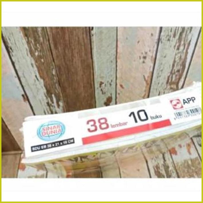 

BUKU TULIS KWARTO 38 LEMBAR (10PCS) SIN AR DUNIA