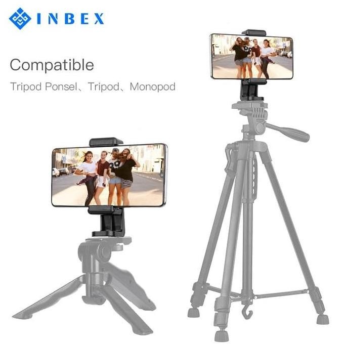 INBEX Tripod Phone Holder/Tripod Mount Adapter Smartphone Holder