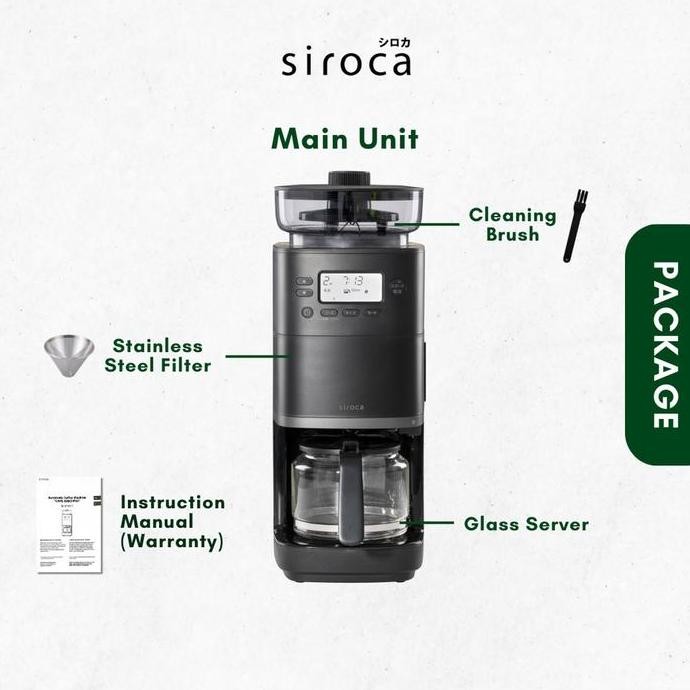 New Siroca Cafe Bako Pro (Fully automatic coffee Maker) - Black SW