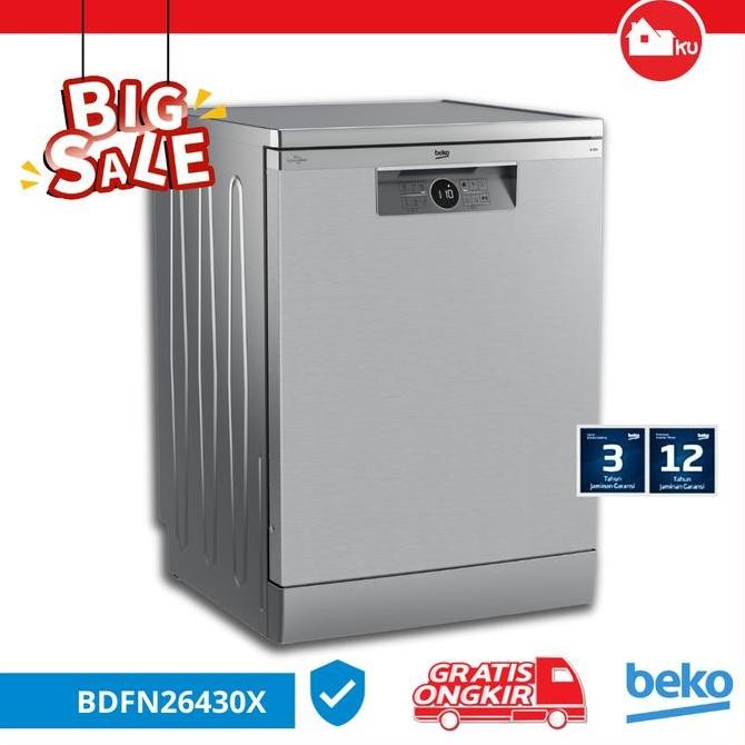 Beko BDFN26430X Dishwasher Mesin Cuci Piring
