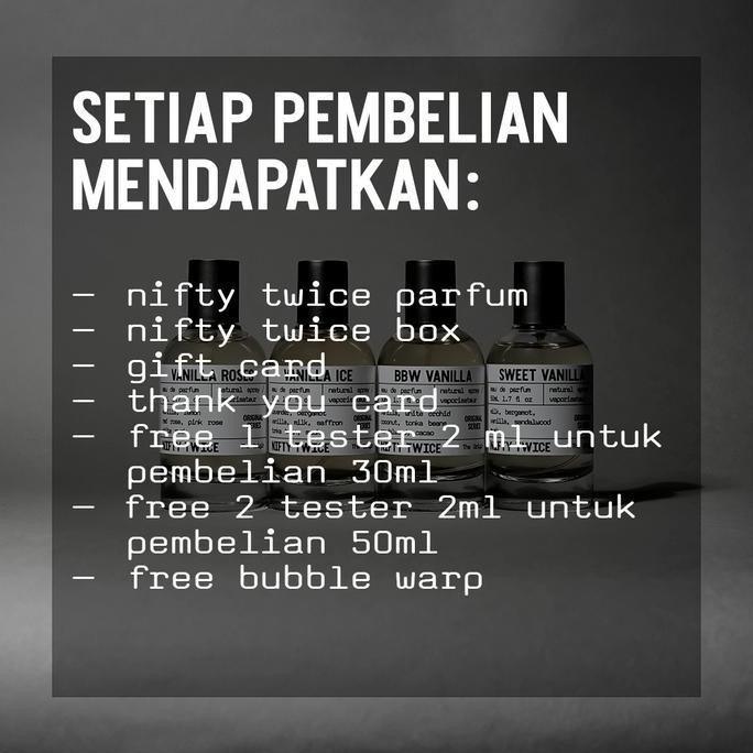 Nifty Twice - Vanilla Ice Eau De Perfume 50ml Luxury