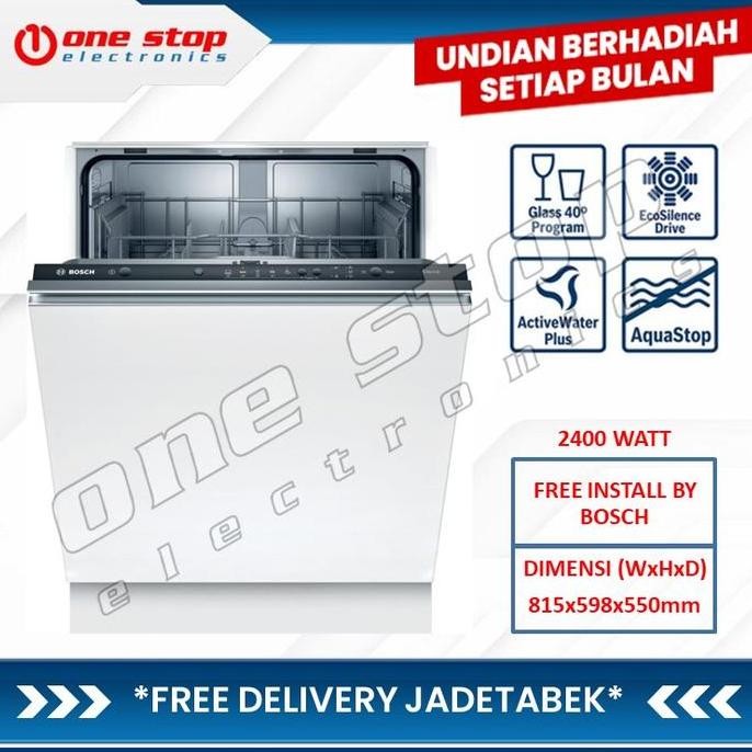 PROMO BOSCH SMV25BX03R Fully-Integrated Dishwasher / Mesin Pencuci Piring