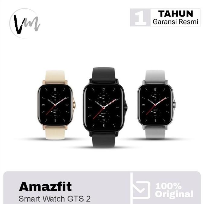 Amazfit Gts 2 Smart Watch 1.65" Amoled Display Aod Smartwatch Jam Tangan Pintar