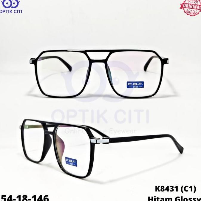 Frame Kacamata Pria Wanita Aviator CBF 8431 Original Ringan Lentur