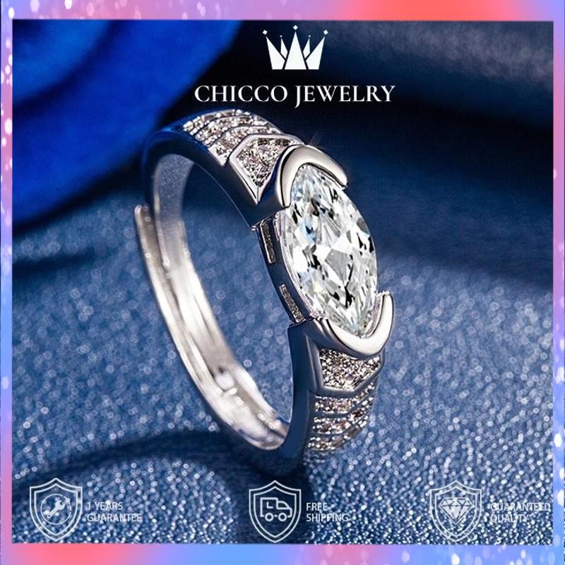 Diskon Cincin Berlian Mata 1 Karat Model Unisex untuk Pria dan Wanita - Cincin Couple Luxury Wanita 