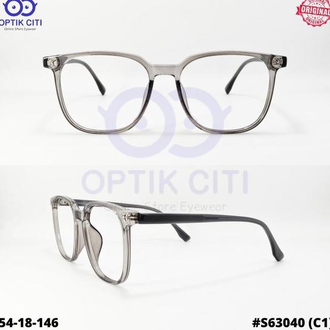 Kacamata Pria Wanita Kotak Besar Vincenzo Vintage 63040 Original